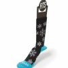 Footwear * | Fits Medium Hiker Crew Sock Snowflakes Unisex