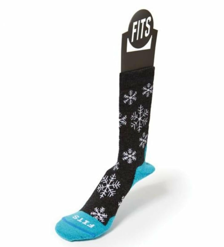 Footwear * | Fits Medium Hiker Crew Sock Snowflakes Unisex