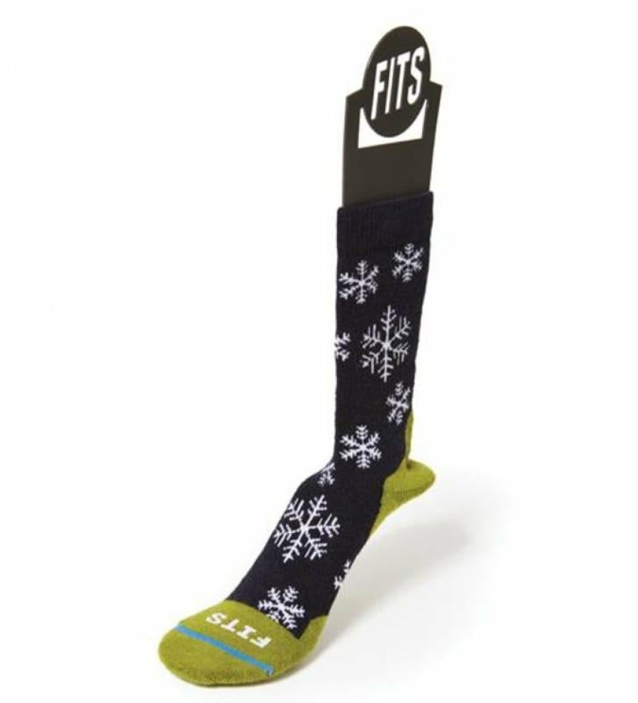 Footwear * | Fits Medium Hiker Crew Sock Snowflakes Unisex