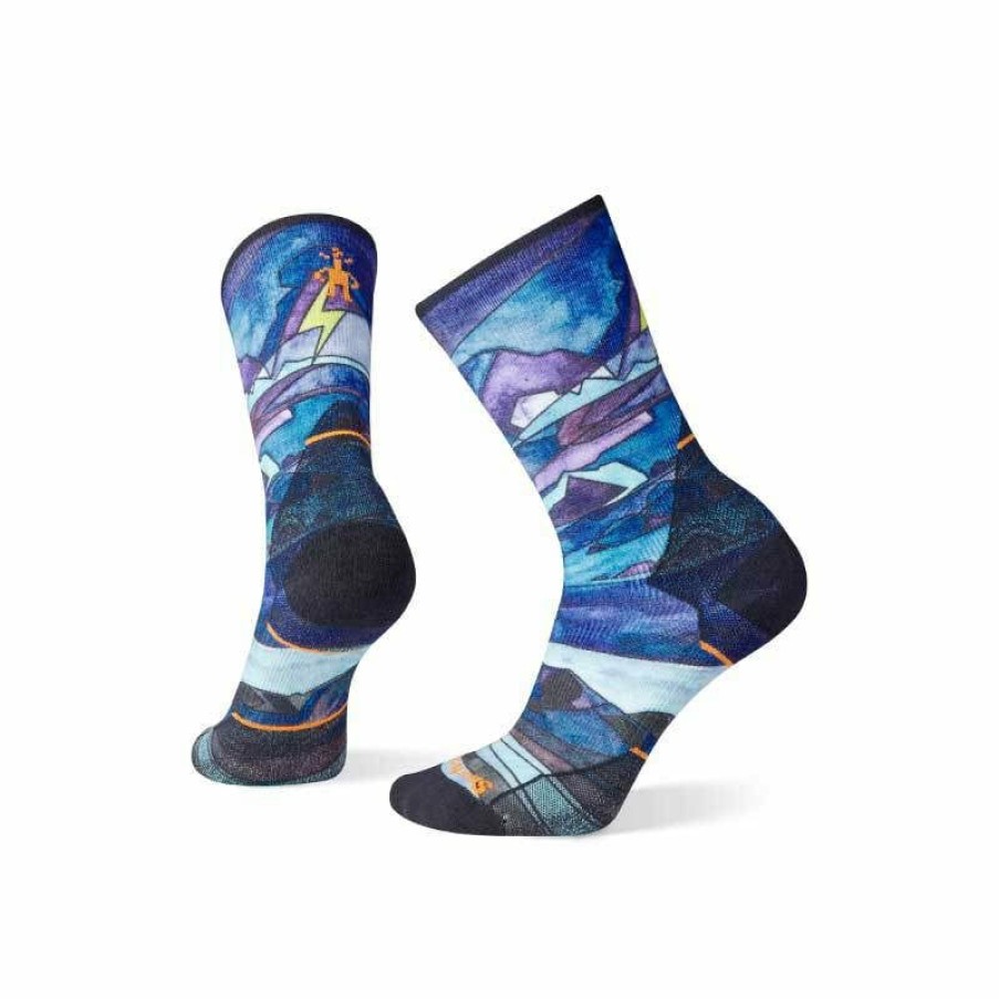 Accessories * | Smartwool Athlete Edition Run Mountain Print Crew Women'S