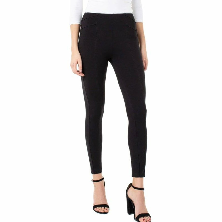 Apparel * | Liverpool Reese Ponte Seamed Pull On Legging Women'S Black