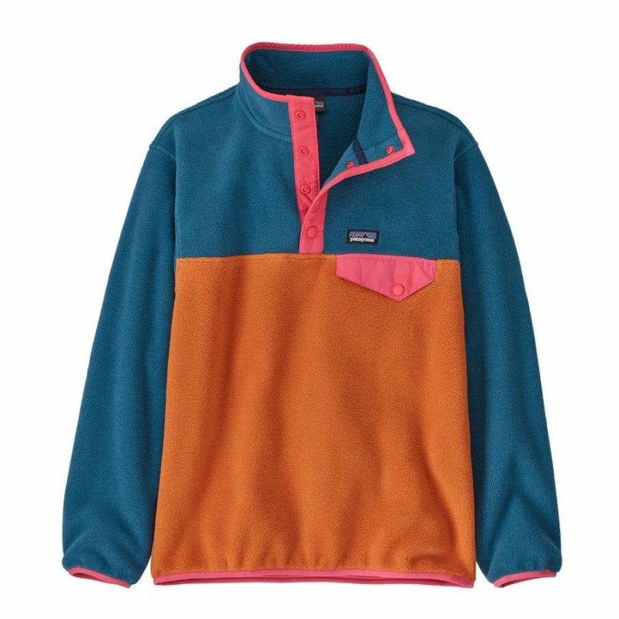 Apparel * | Patagonia Lightweight Synch Snap-T Pullover Kid'S