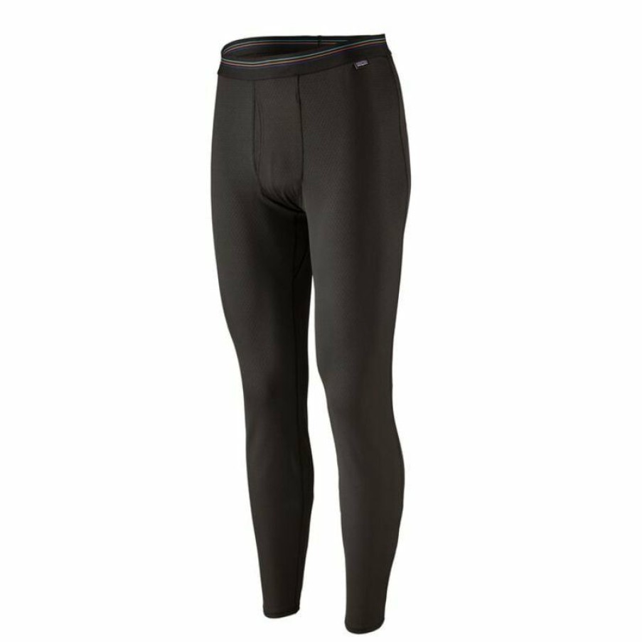 Apparel * | Patagonia Capilene Midweight Bottoms Men'S Black/Blk