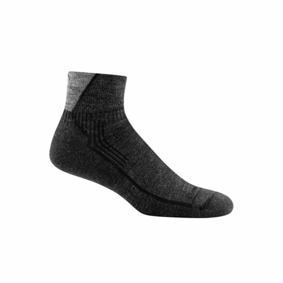 Footwear * | Darn Tough Hiker Quarter Sock Cushion Men'S Black