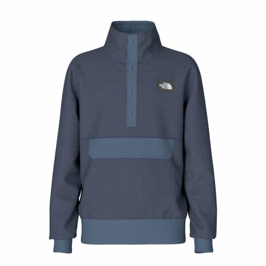 Apparel * | The North Face Edgewater Quilted 1/4 Snap Boy'S