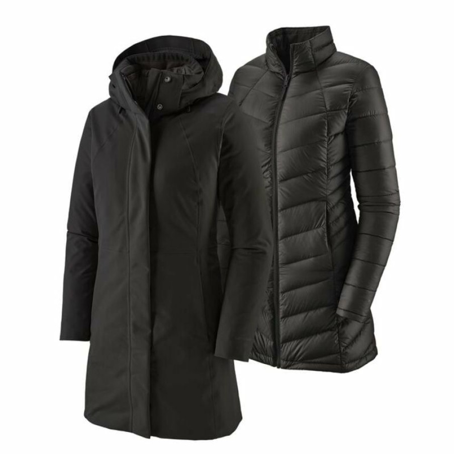 Apparel * | Patagonia Tres 3-In-1 Down Parka Woman'S Black/Blk