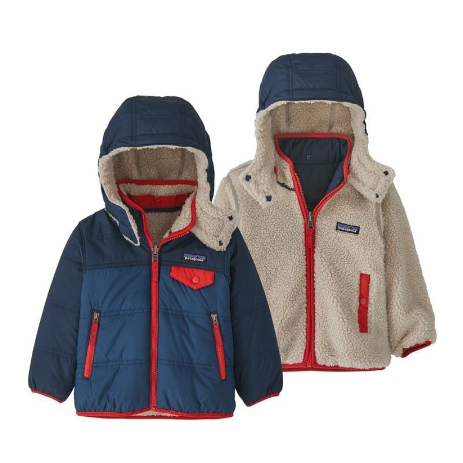 Apparel * | Patagonia Baby Reversible Tribbles Hoody Boy'S