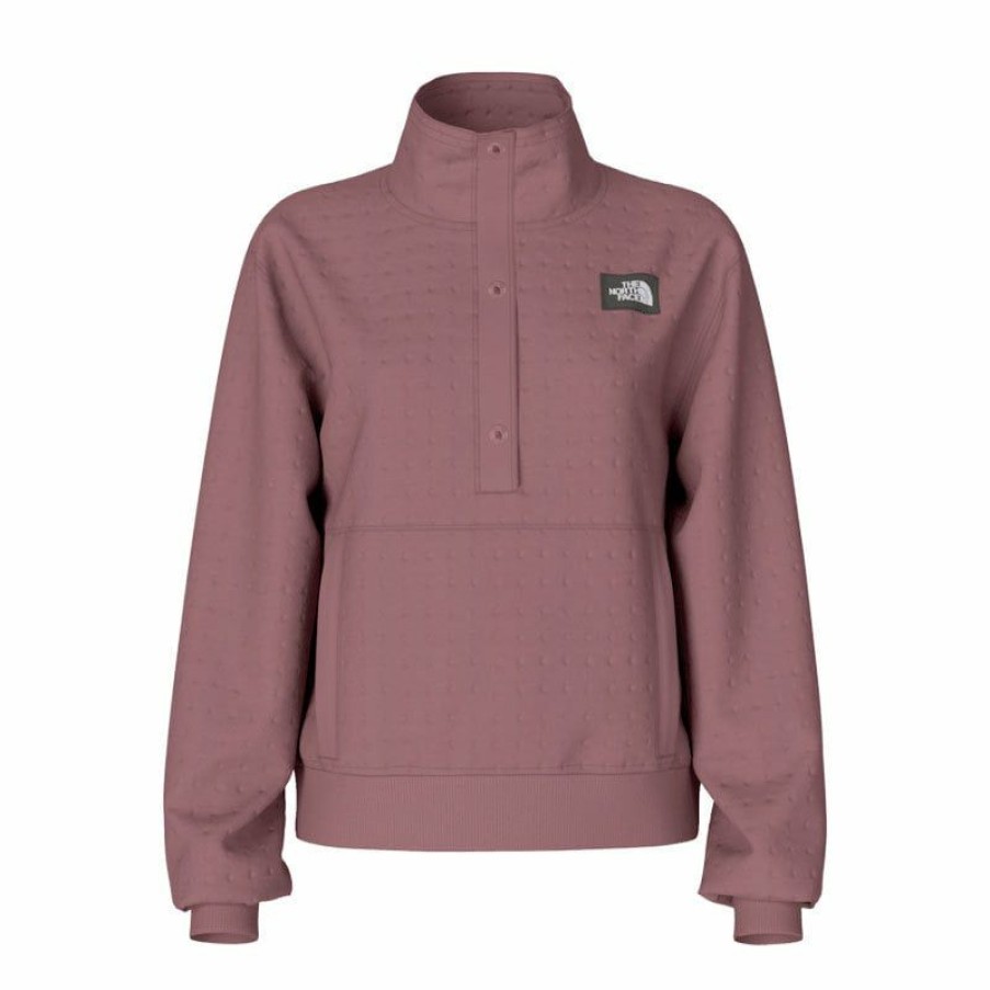 Apparel * | The North Face Edgewater Quilted 1/4 Snap Girl'S