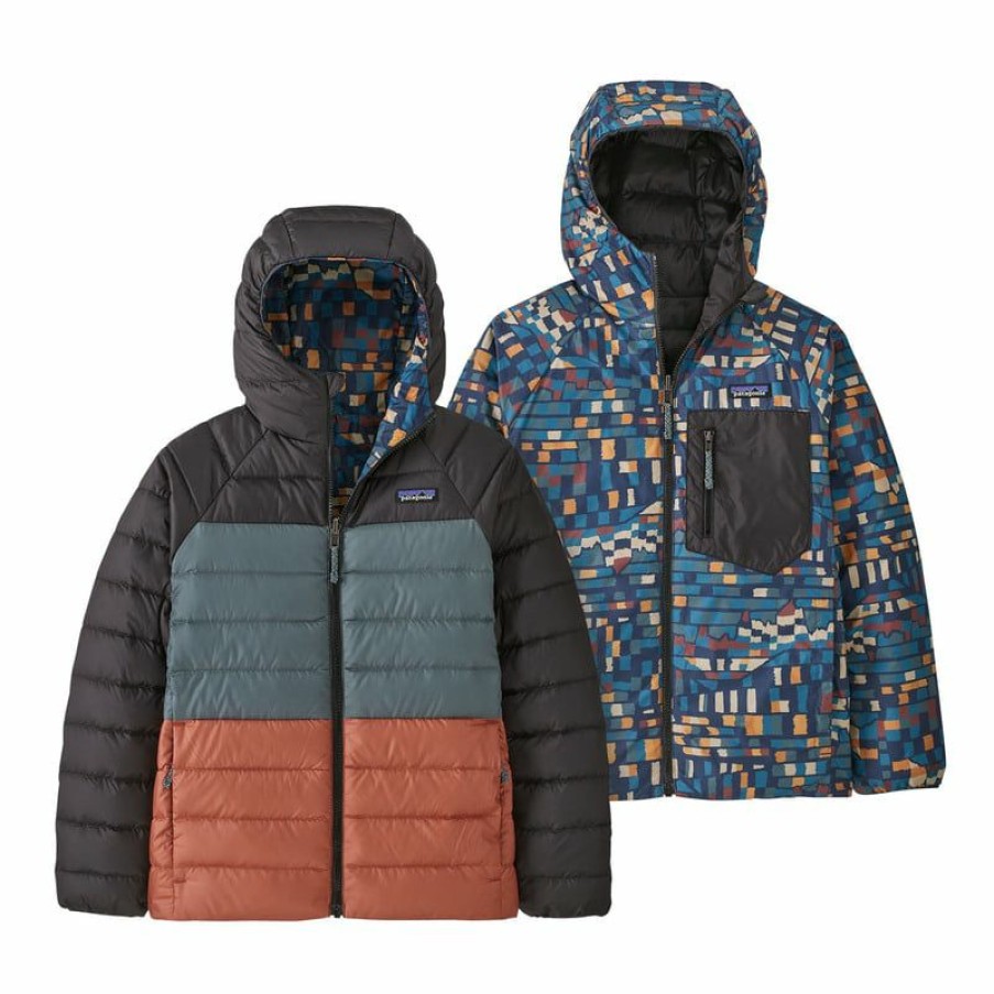 Apparel * | Patagonia Reversible Down Sweater Hoody Kid'S