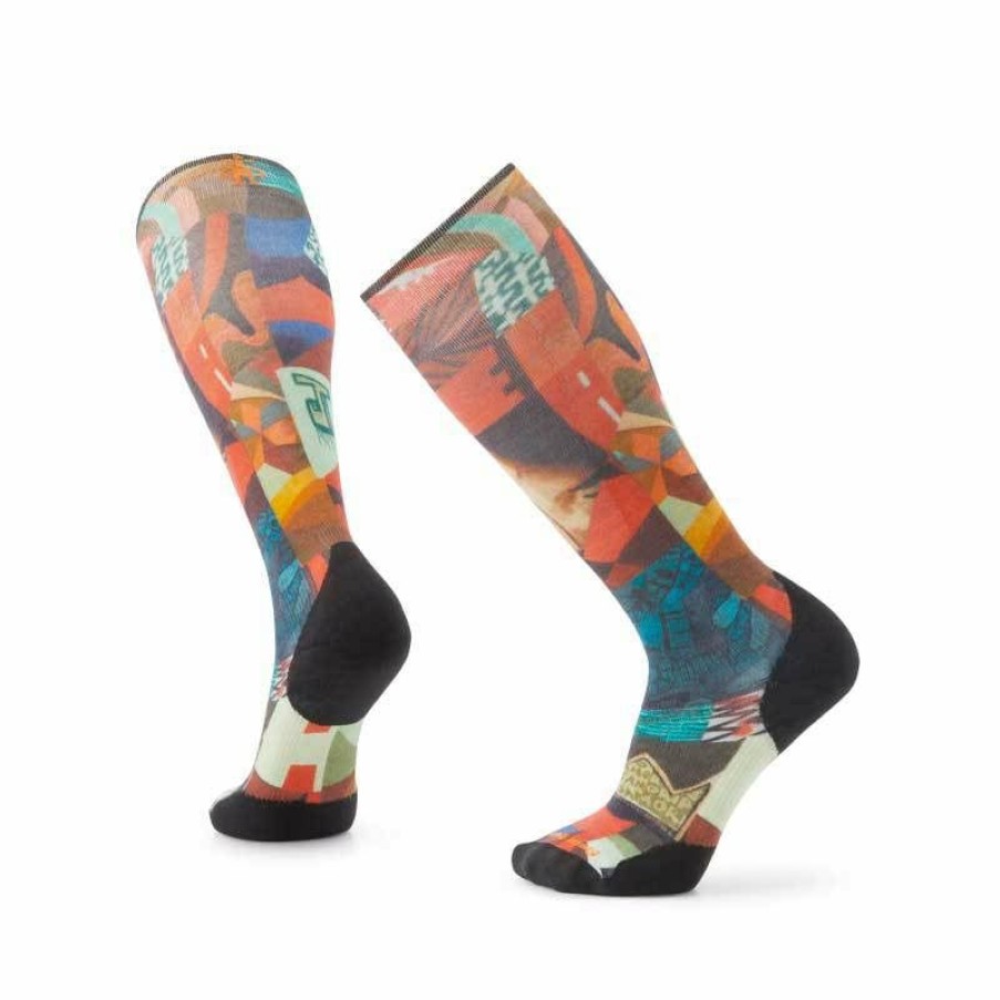 Footwear * | Smartwool Ski Targeted Cushion Mosaic Snowball Print Otc Sock Multi/150