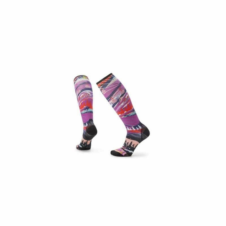 Footwear * | Smartwool Ski Zero Cushion Skication Print Otc Sock Women'S